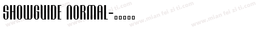 Showguide Normal字体转换